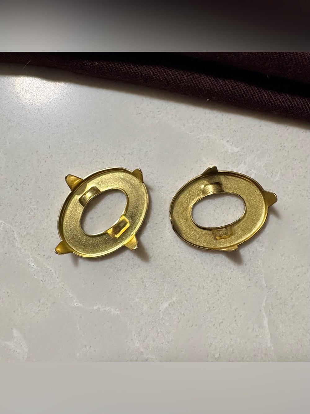 Vintage Coach 100% Solid Brass Turnlock Replacement Hardware Faces (Set of 2) - Picture 12 of 15